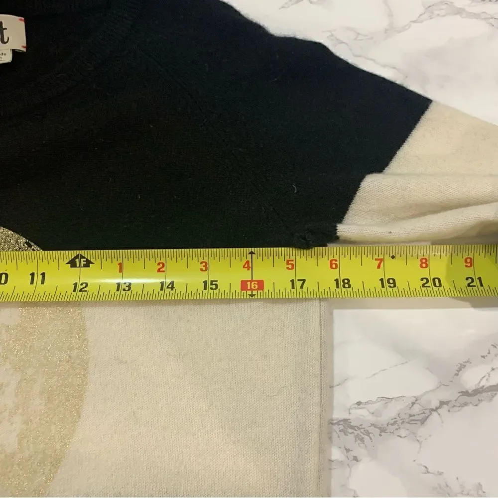 Nordstrom Cashmere Stripes Gold Moon Sweater